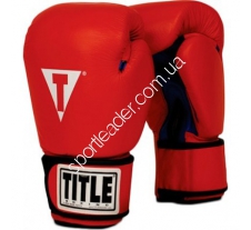 Перчатки Title Boxing Leather красные 14 oz 2048 купить в интернет магазине СпортЛидер