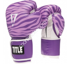 Перчатки Title Boxing Safari Zebra Fitness Gloves  купить в интернет магазине СпортЛидер