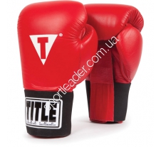 Перчатки Title Professional красные 12 oz 2093 купить в интернет магазине СпортЛидер