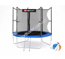 Батут Hop-Sport 8 ft blue внутренняя сетка купить в интернет магазине СпортЛидер