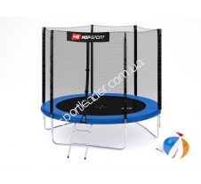 Батут Hop-Sport 8 ft blue внешняя сетка купить в интернет магазине СпортЛидер