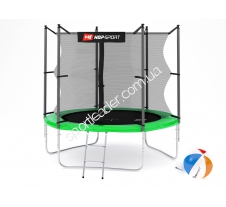 Батут Hop-Sport 8 ft green внутренняя сетка купить в интернет магазине СпортЛидер