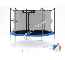 Батут Hop-Sport 10 ft 3 ноги blue внутренняя сетка купить в интернет магазине СпортЛидер