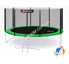 Батут Hop-Sport 14 ft green внешняя сетка купить в интернет магазине СпортЛидер