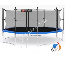 Батут Hop-Sport 16 ft blue внутренняя сетка купить в интернет магазине СпортЛидер