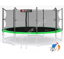 Батут Hop-Sport 16 ft green внутренняя сетка купить в интернет магазине СпортЛидер