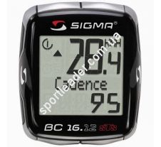 Велокомпьютер Sigma Sport BC 16.12 STS/CAD купить в интернет магазине СпортЛидер